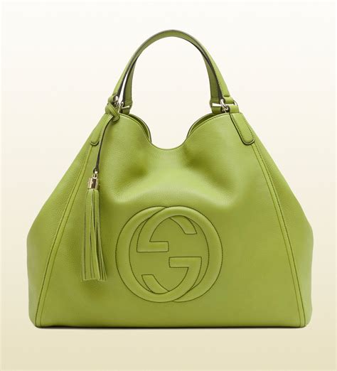 gucci soho apple green leather shoulder bag|gucci soho denim bag.